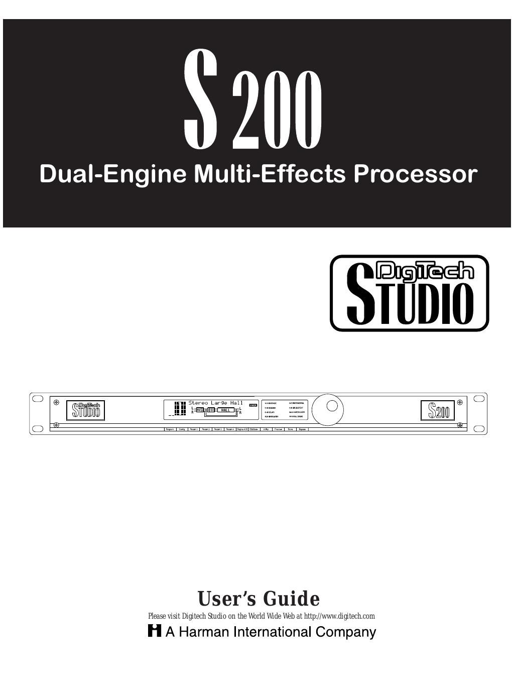 digitech s 200 user guide