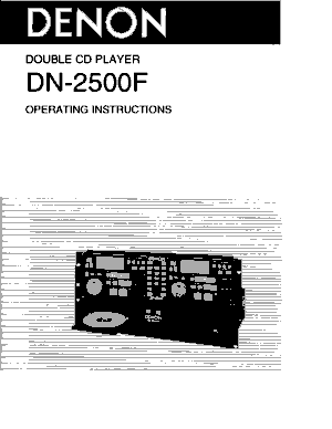 Audio Service Manuals - d / denon / denon-dn