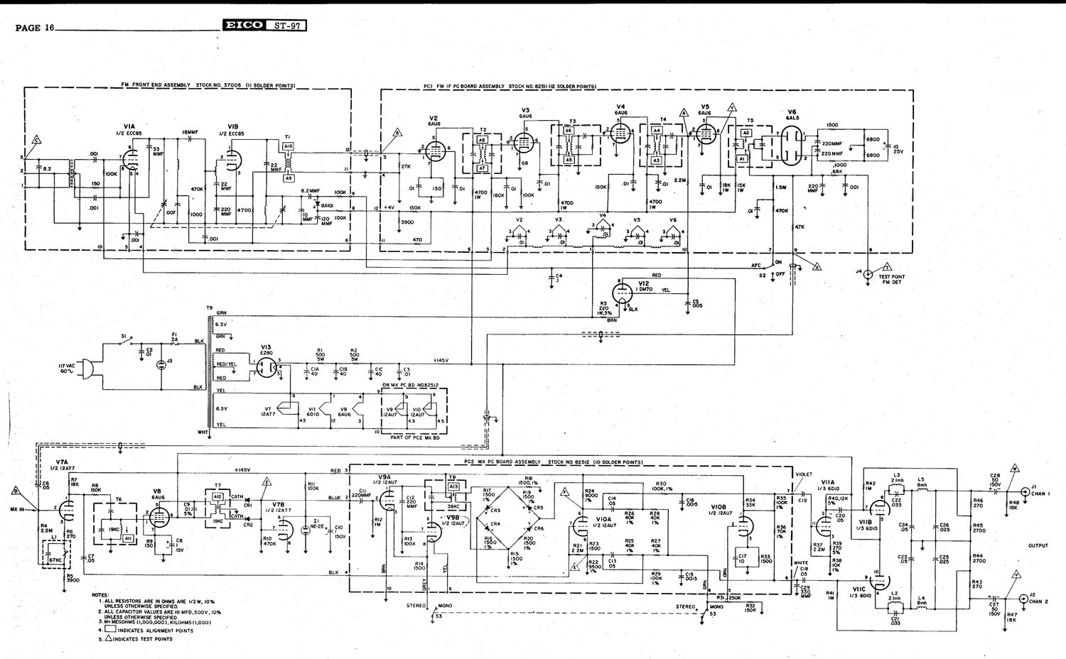 Eico ST 97 Schematic