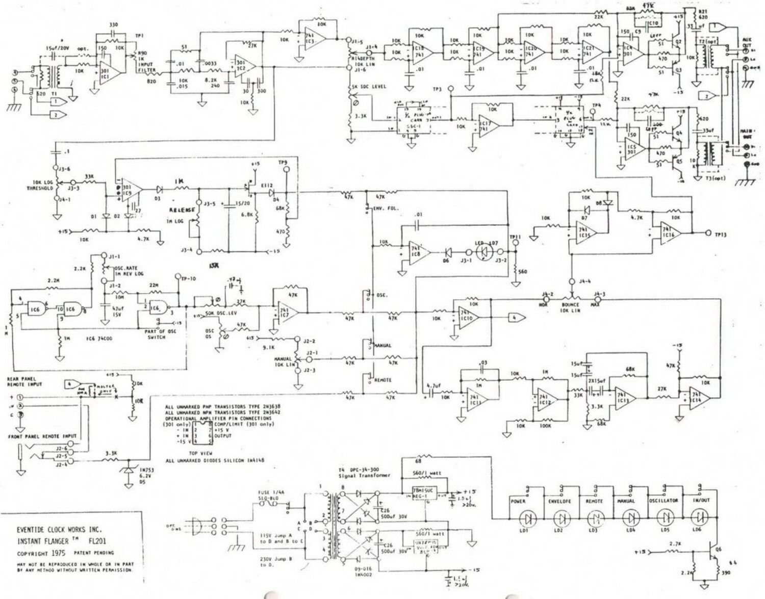 eventide flanger schematics