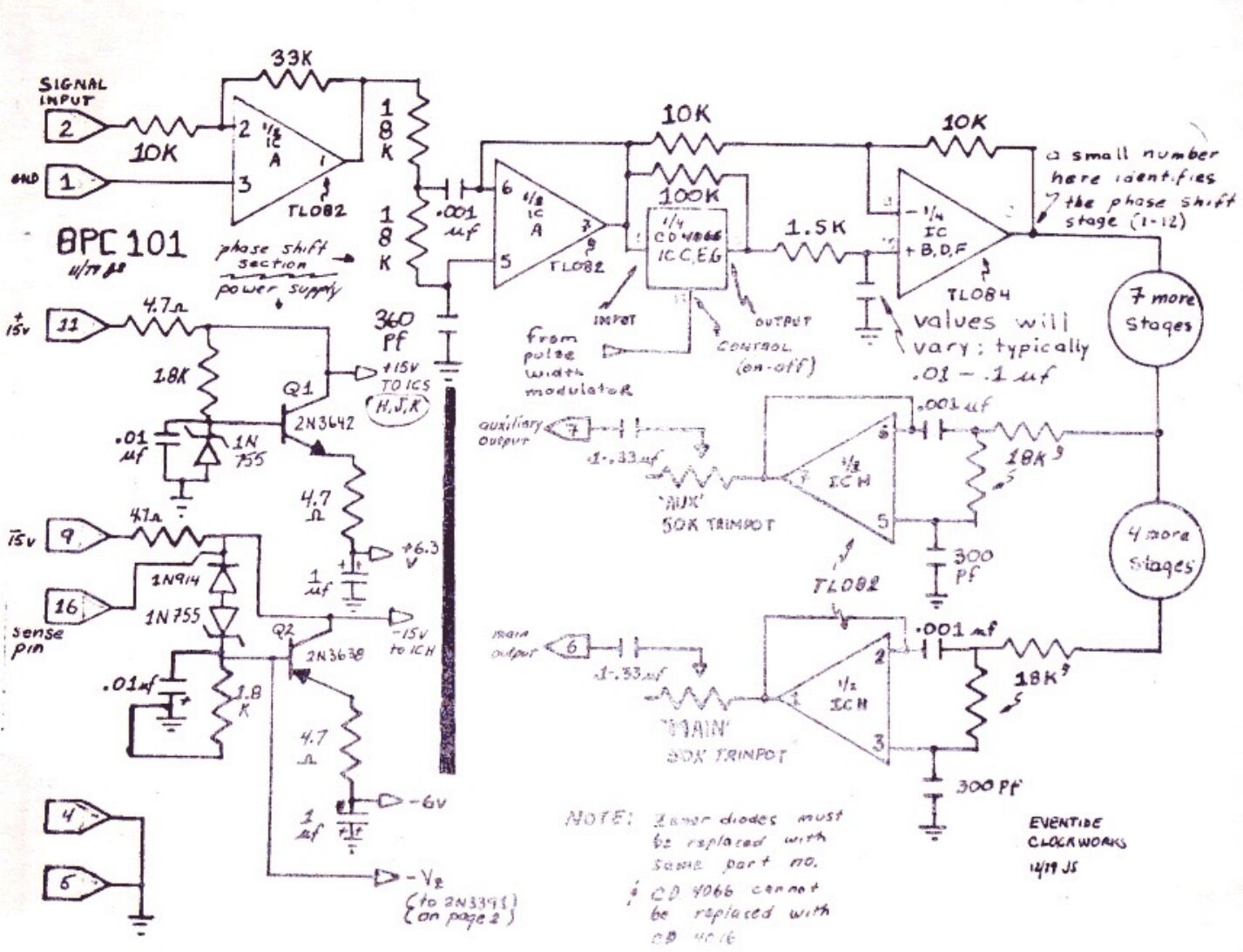 eventide flanger schematics 2