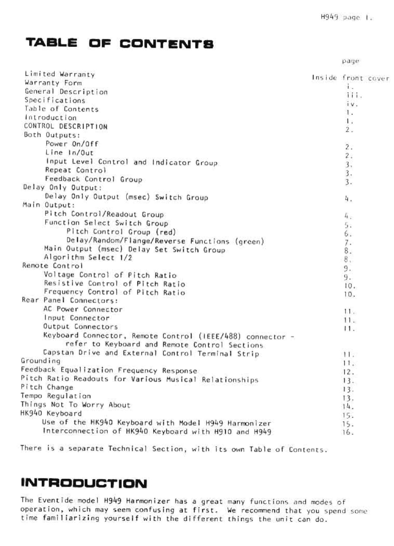 eventide model h949 service manual