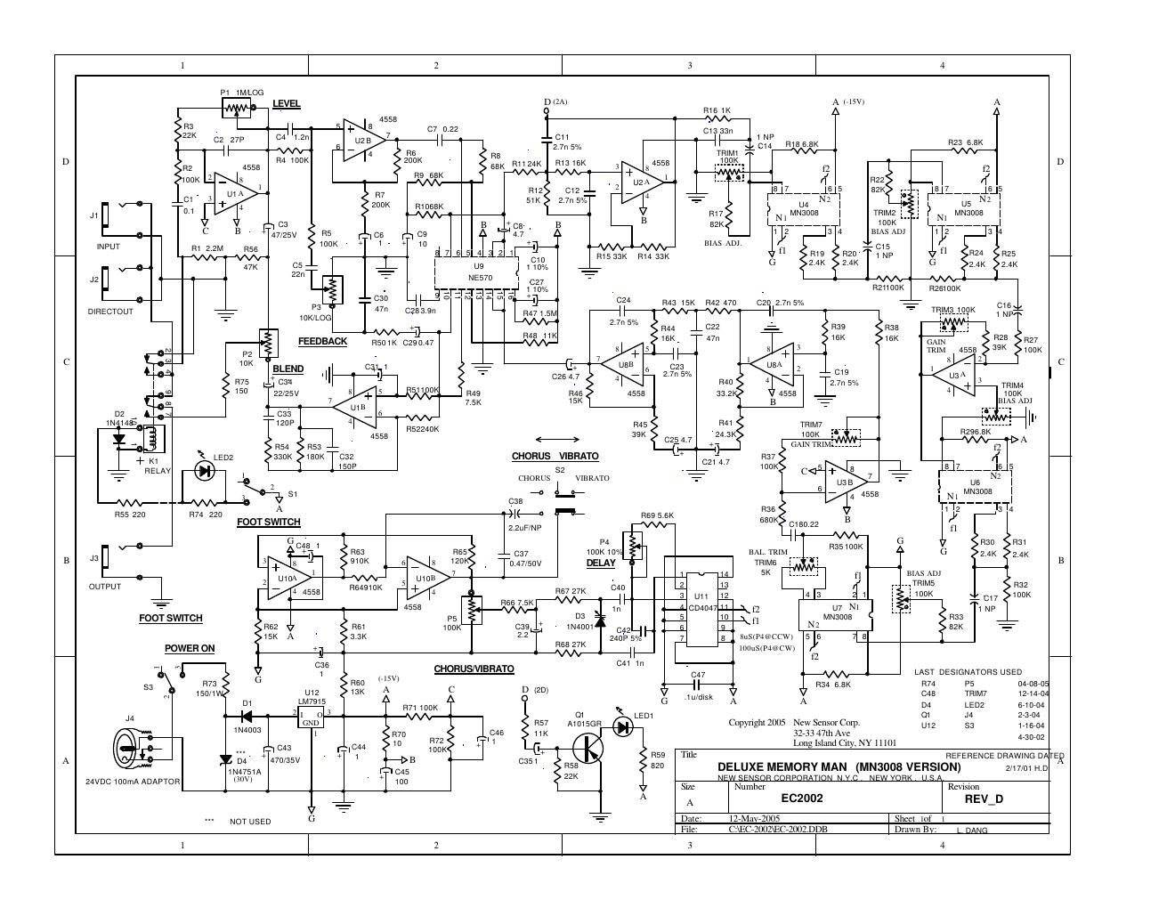 Free Audio Service Manuals - Free download electro harmonix deluxe