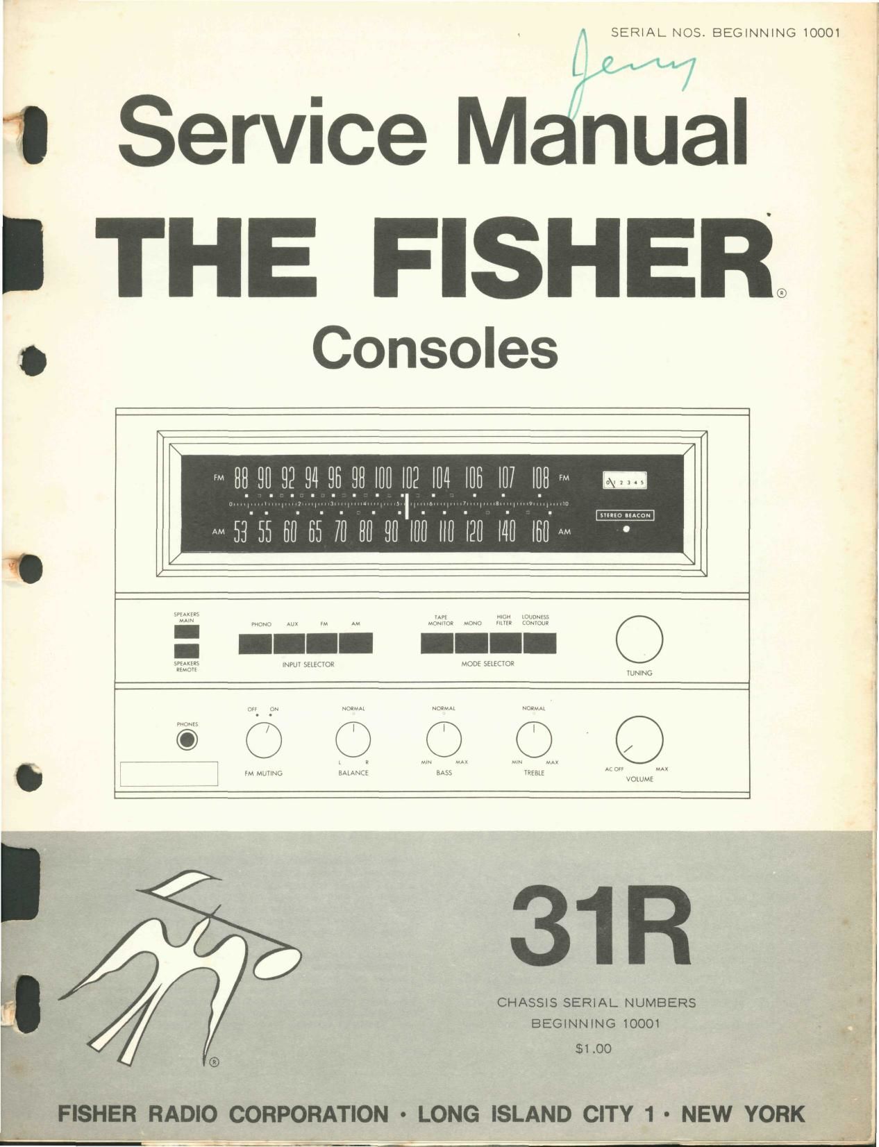 Fisher 31 R Service Manual