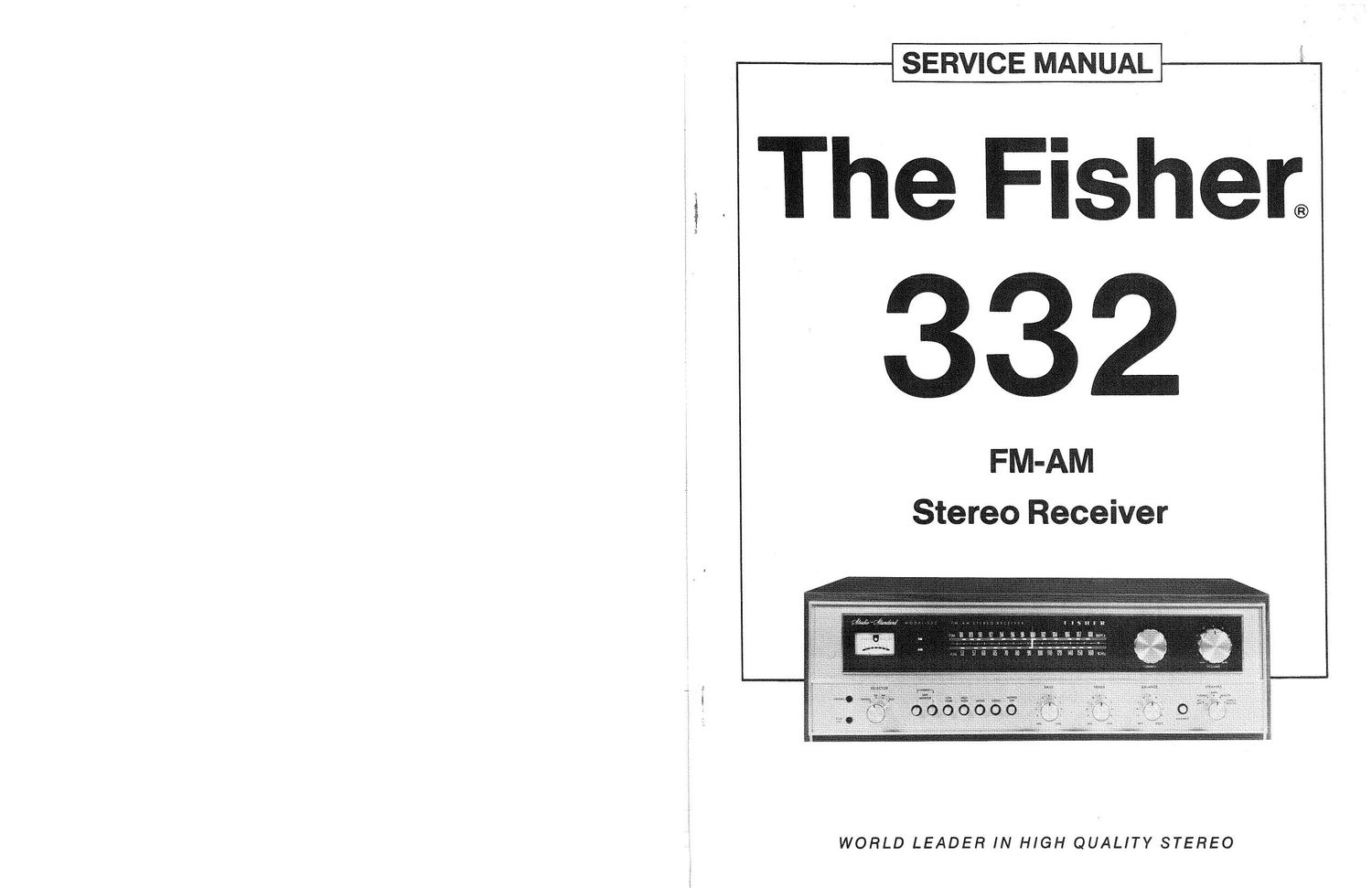 Fisher 332 Service Manual