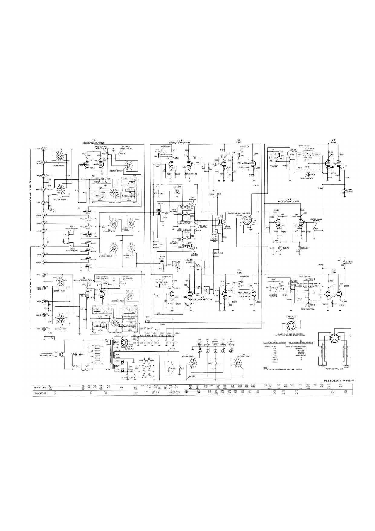 Fisher 400 CX Schematic