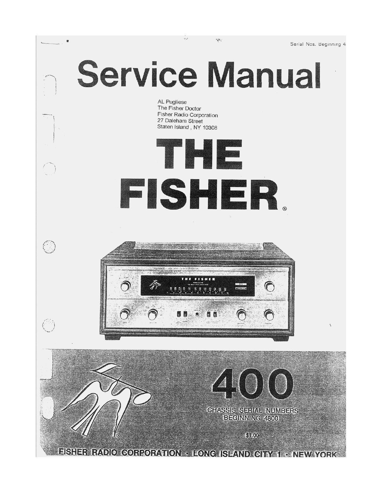 Fisher 400 Service Manual 3