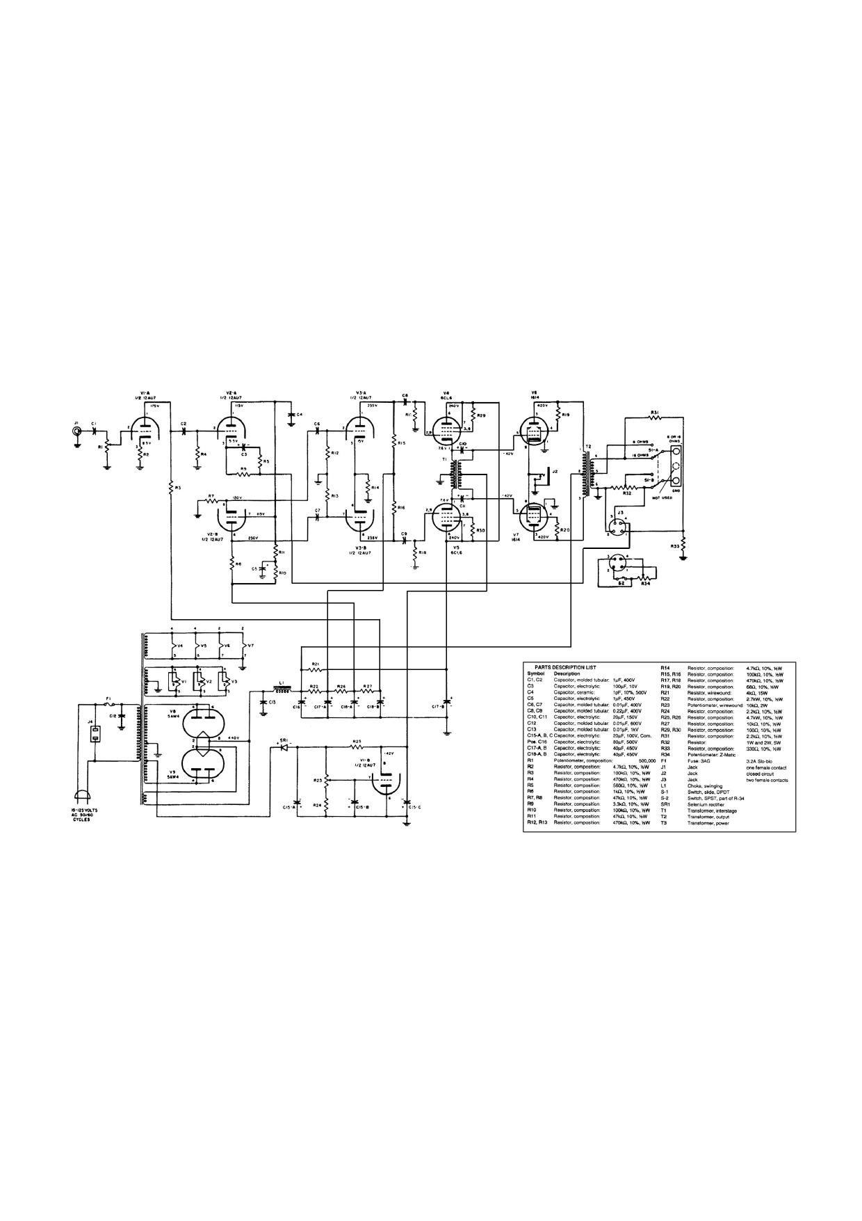 Fisher 50 A Schematic