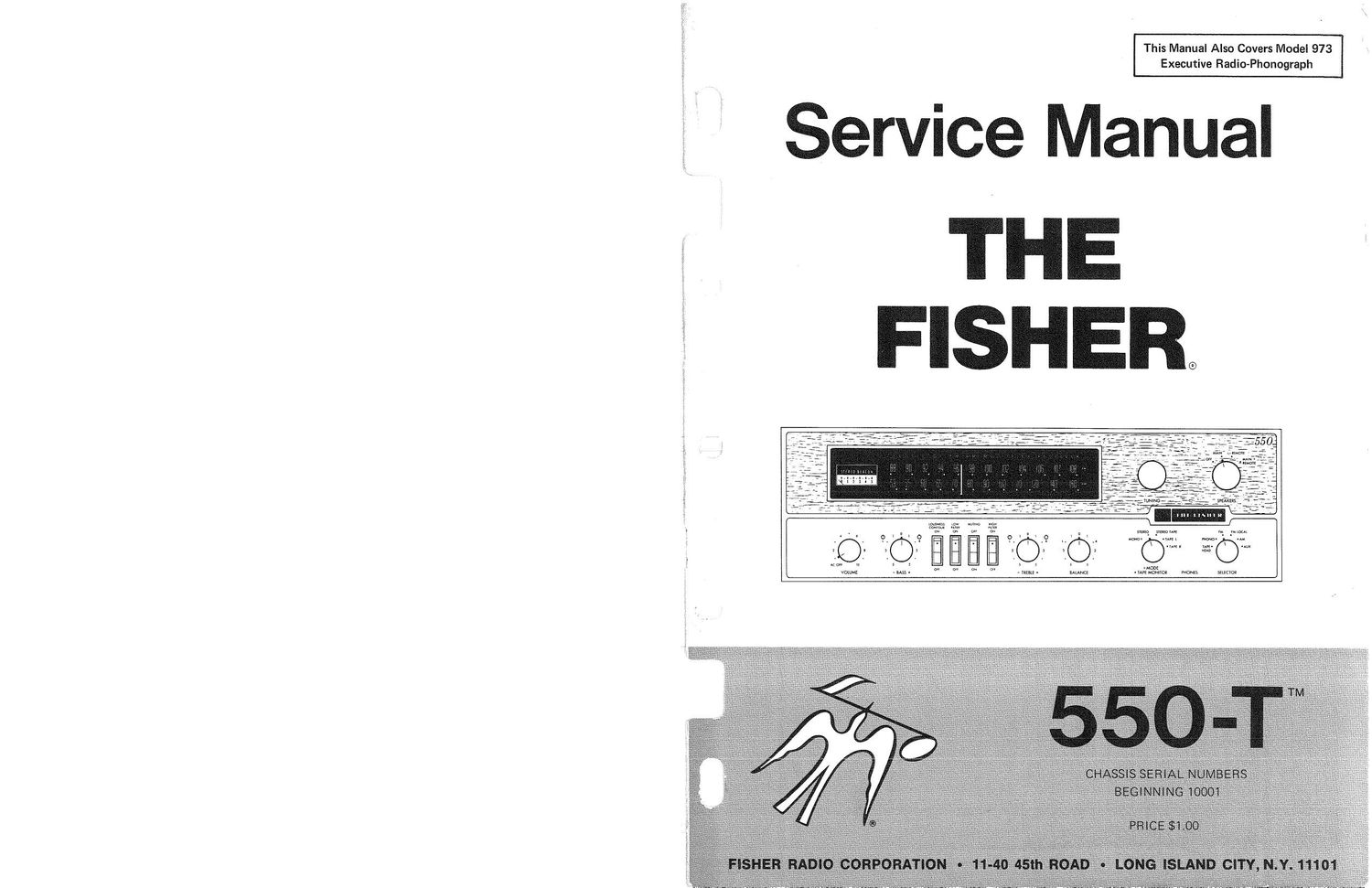 Fisher 550 T Service Manual