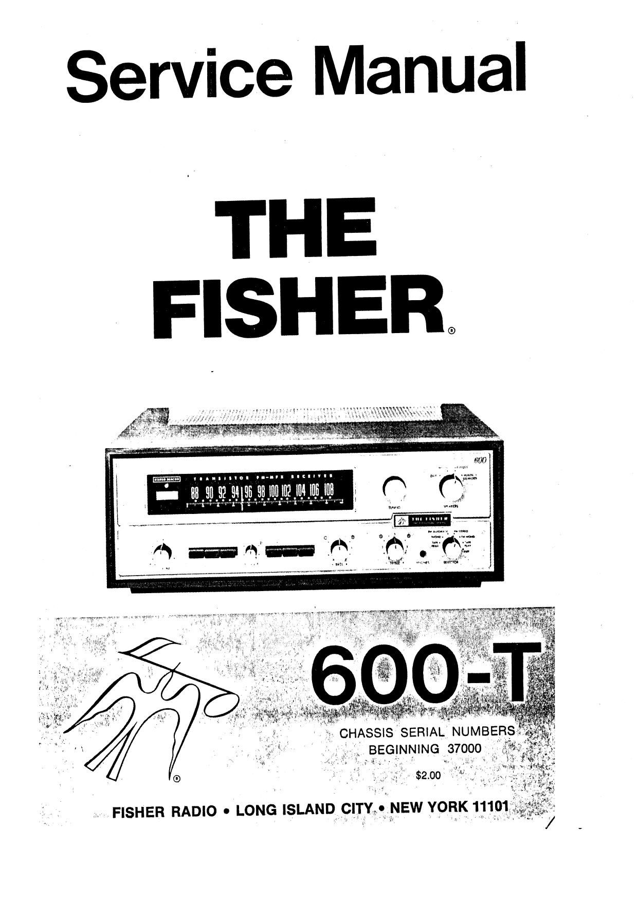 Fisher 600 T Service Manual