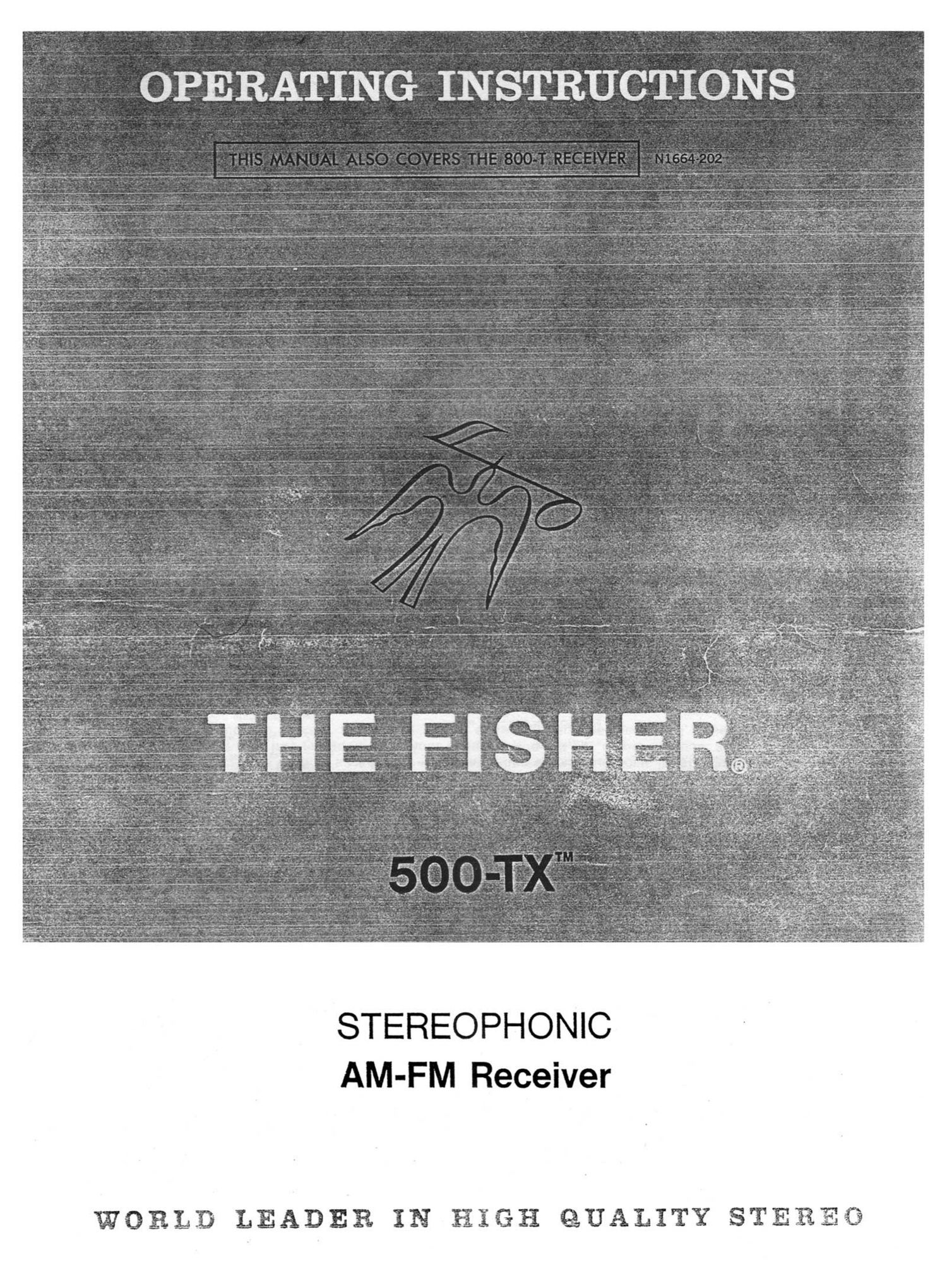 Fisher 800 TX Owners Manual