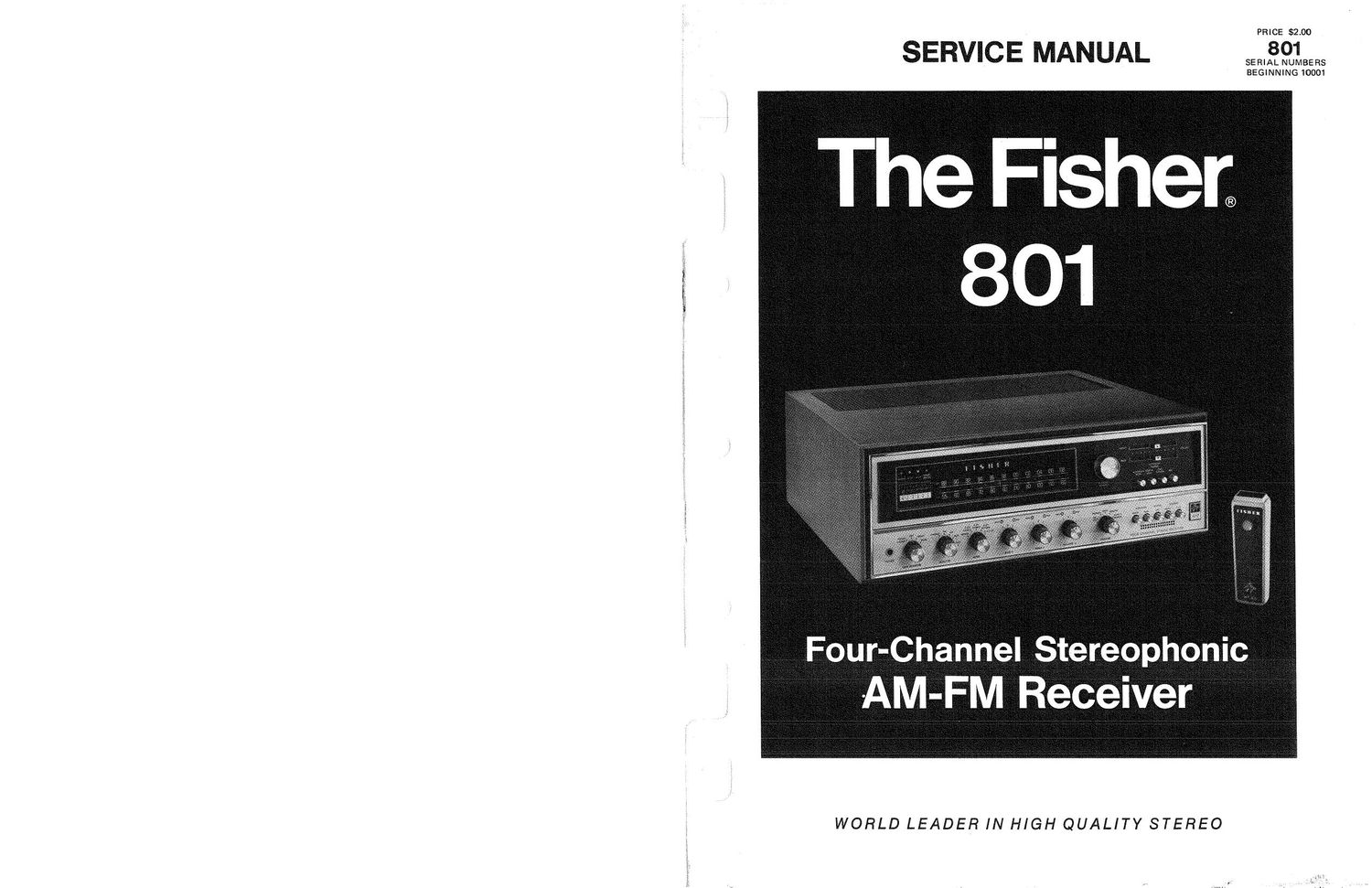 Fisher 801 Service Manual