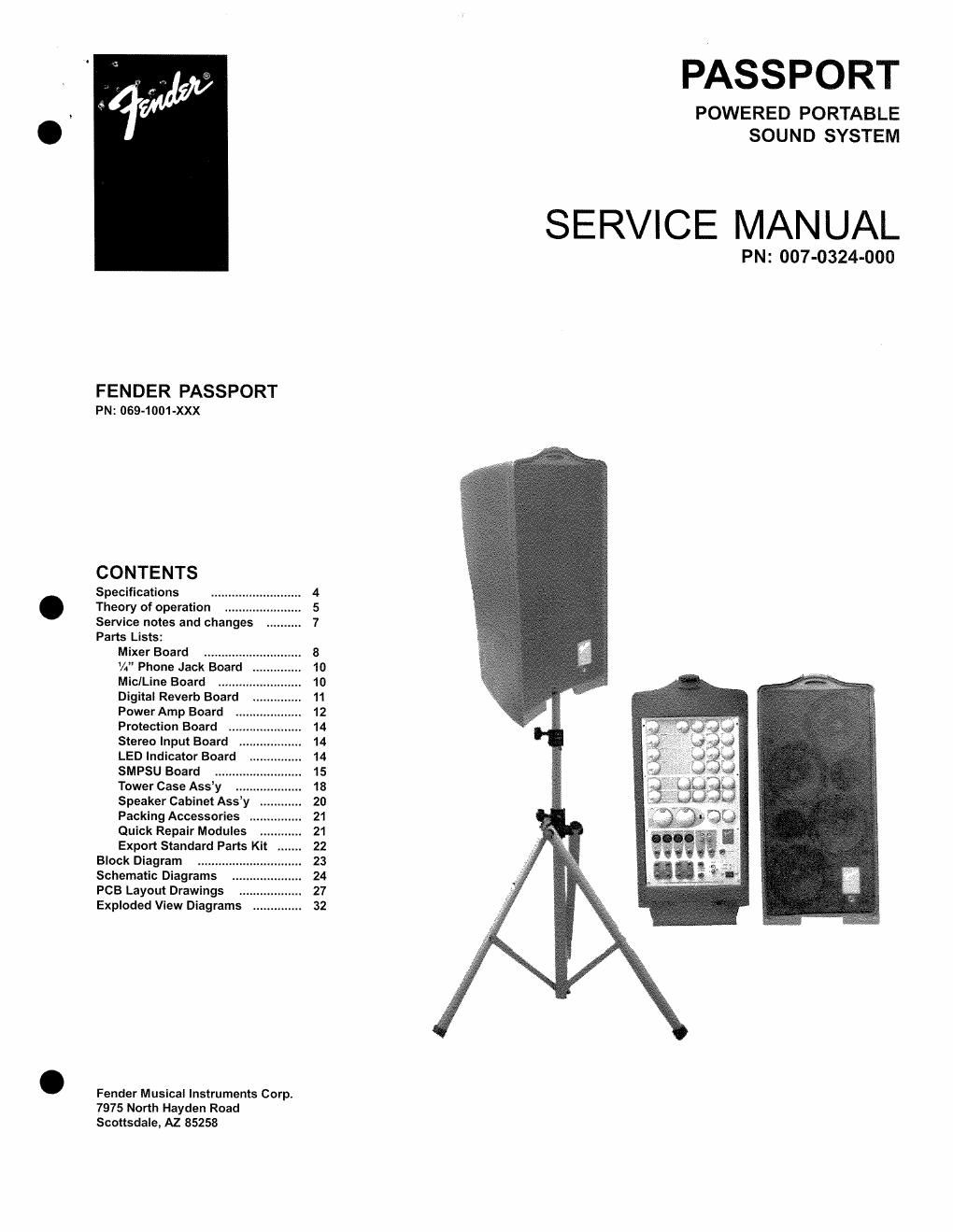 fender powered portable system passport 250