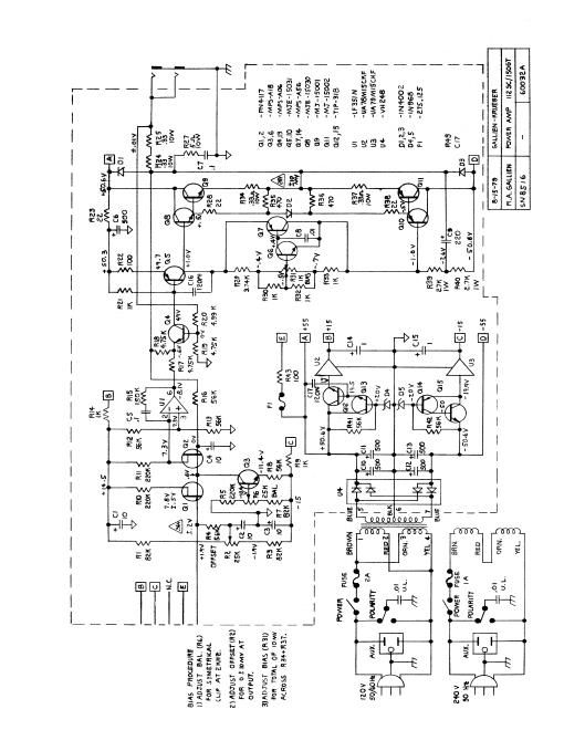 gallien krueger early schematics volume 3