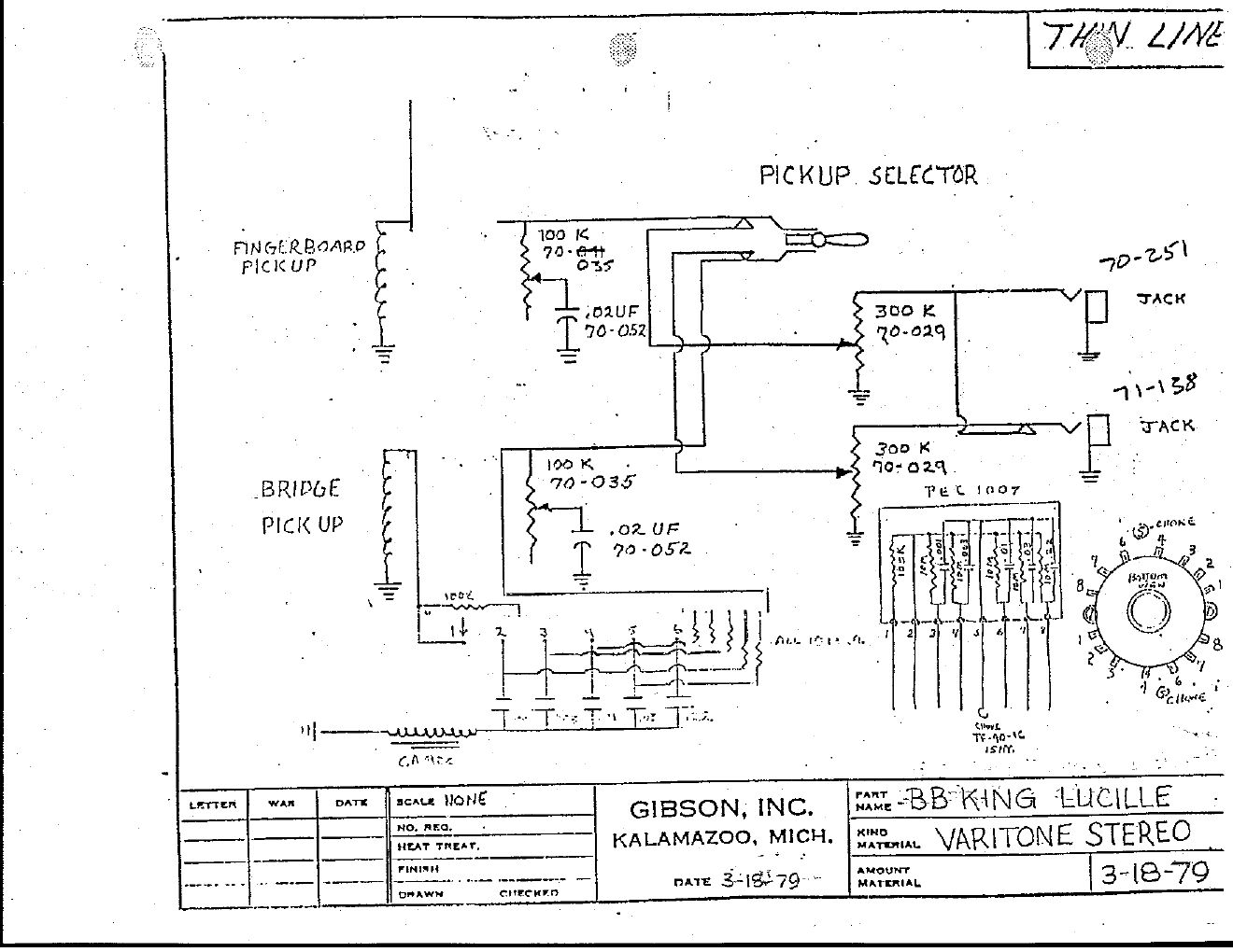 gibson bb king lucille wiring diagram