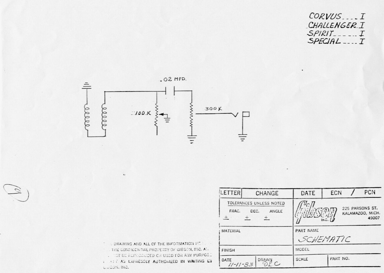 gibson corvus i wiring diagram