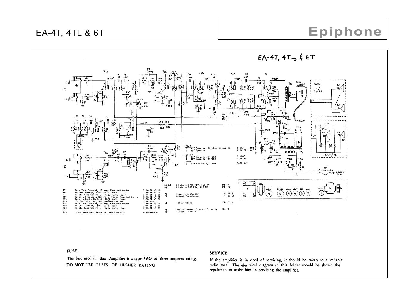 gibson ea 4t 4tl 6t emperor