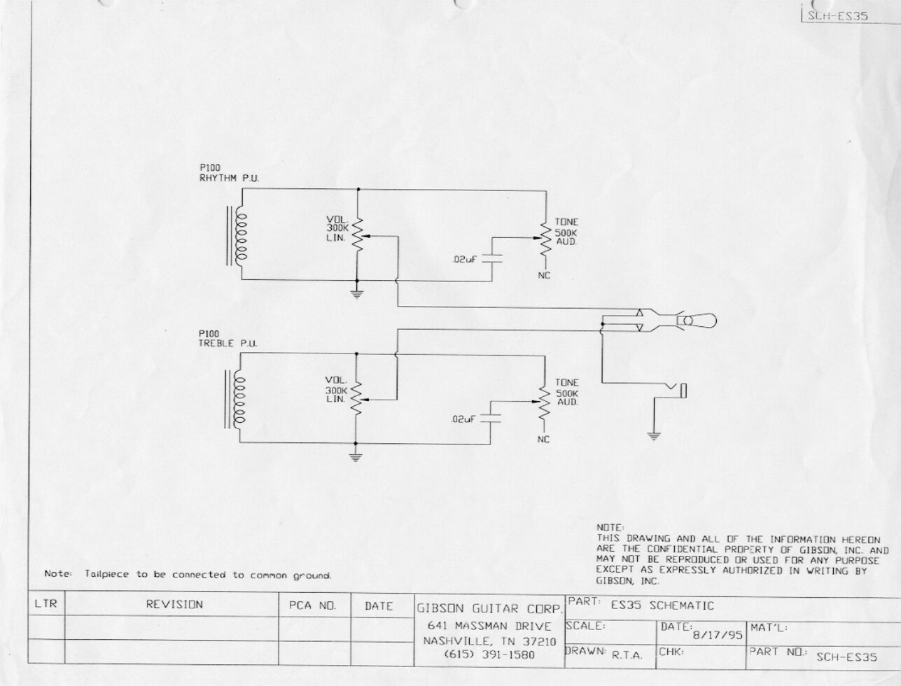 gibson es 135 guitar wiring diagram