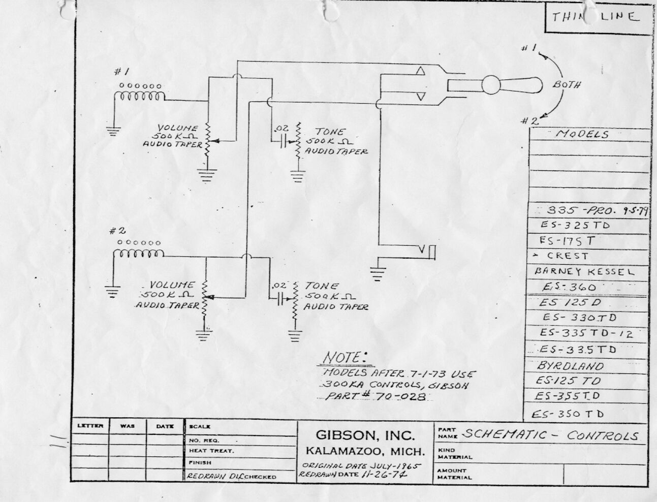 gibson es double pickup guitar wiring diagram