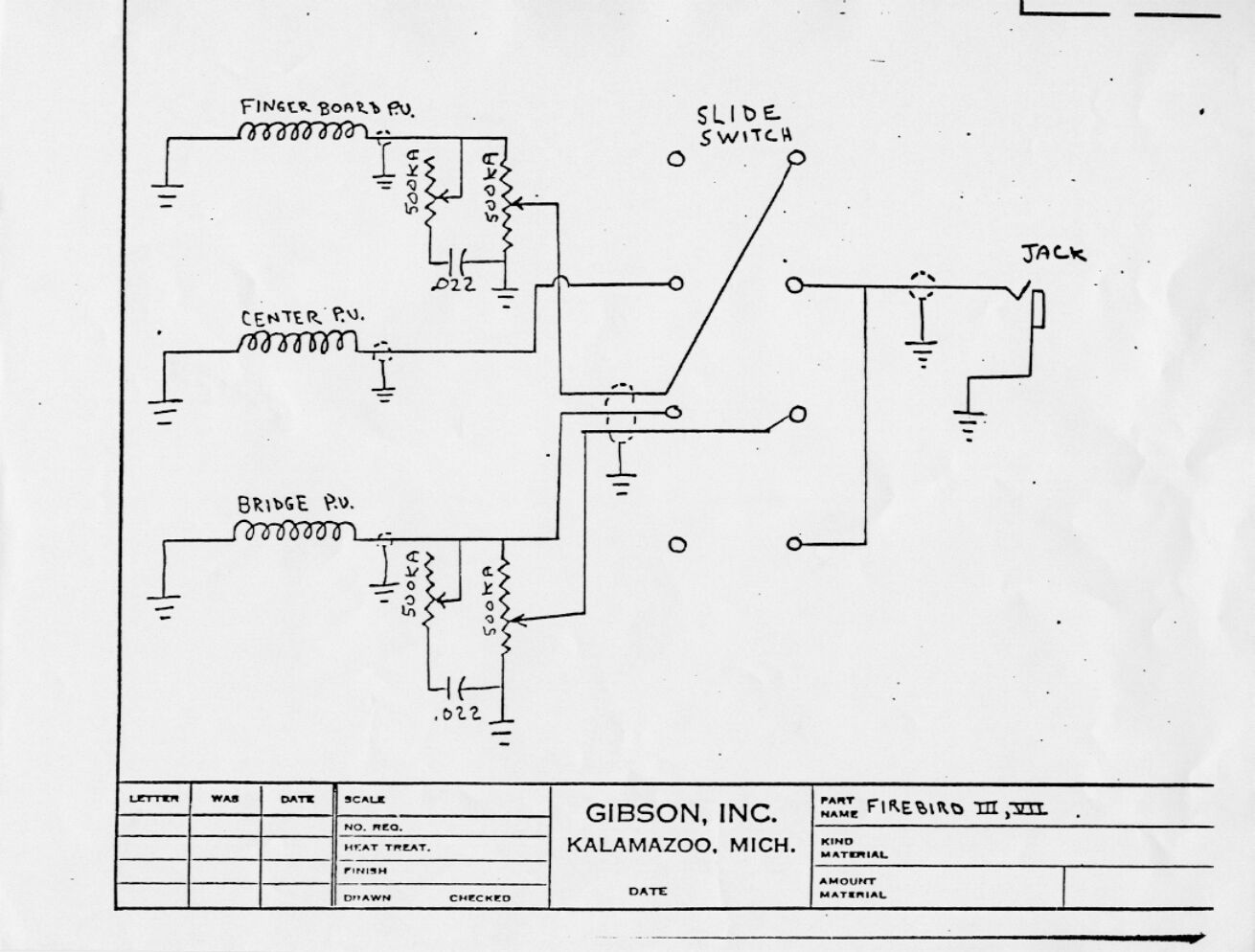 gibson firebird iii vii guitar wiring diagram