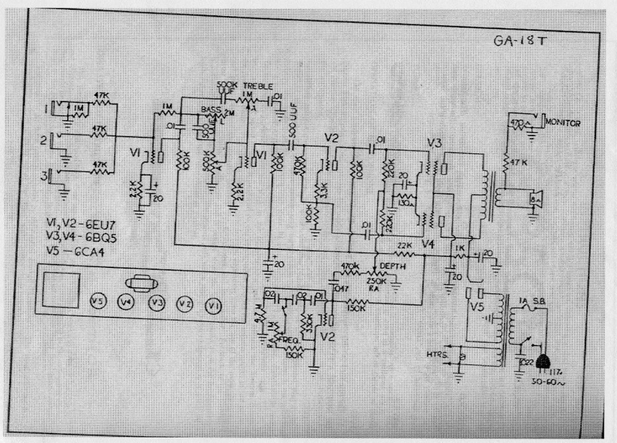 gibson ga 18t explorer schematic