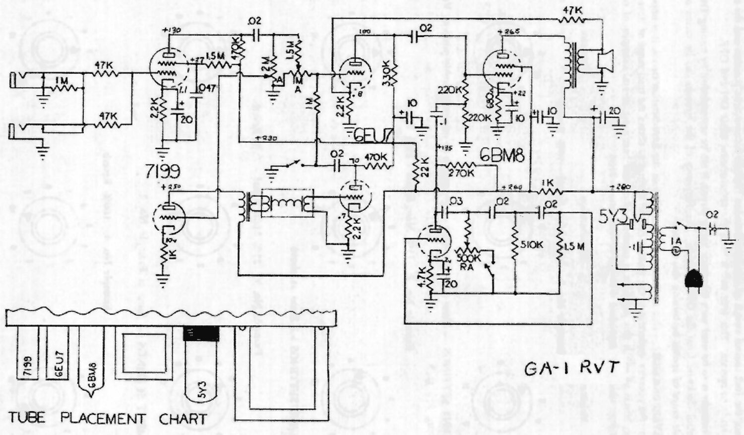 gibson ga 1rvt maestro reverb tremelo schematic