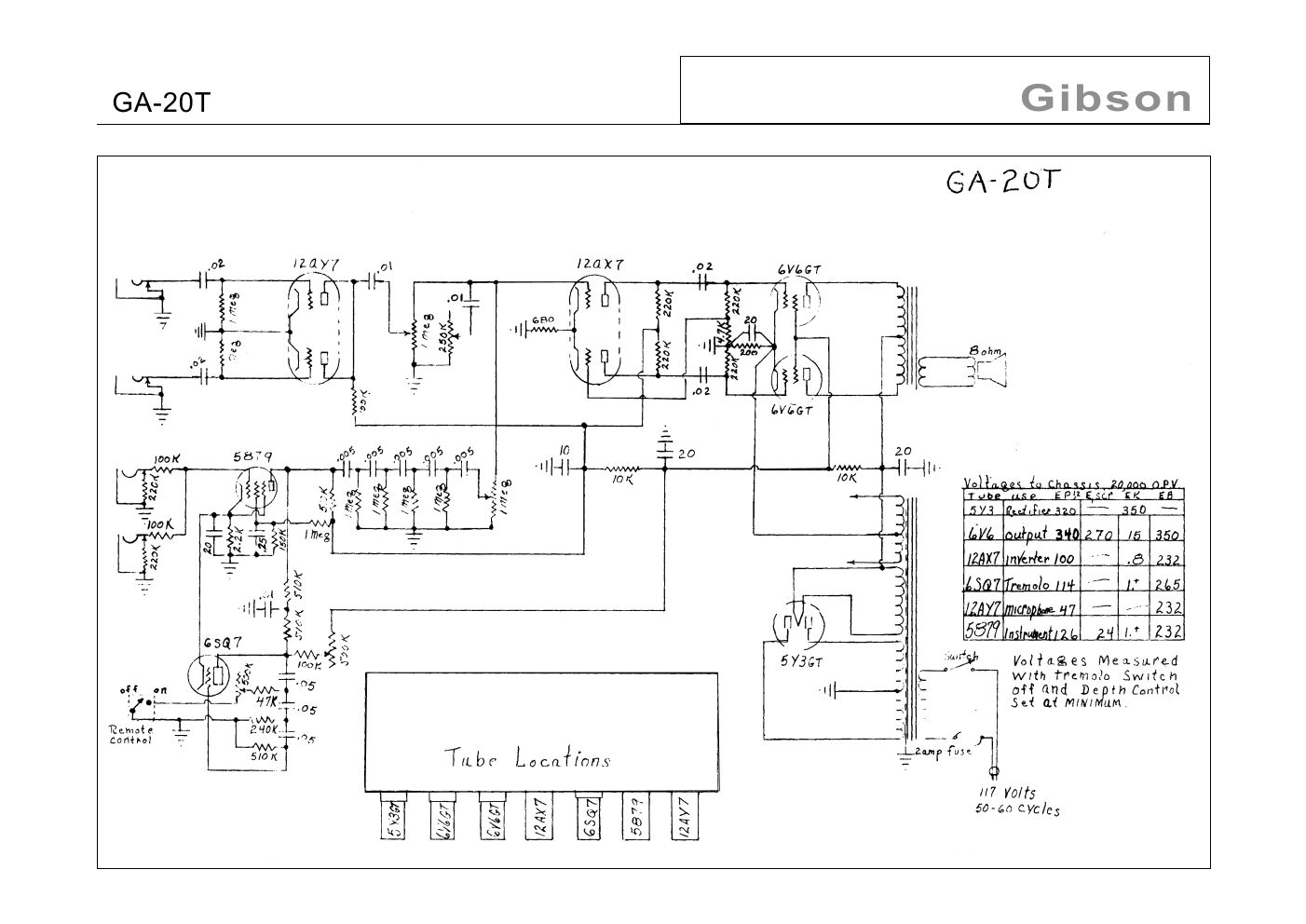 gibson ga 20t 12ay7 schematic