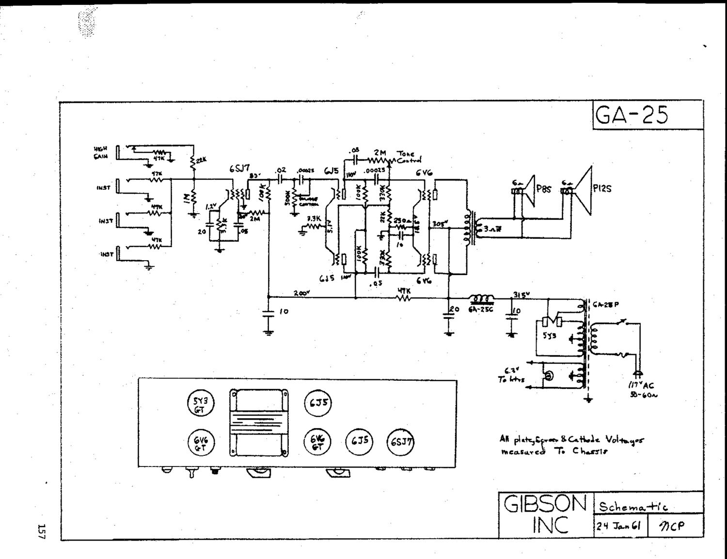 gibson ga 25 schematic