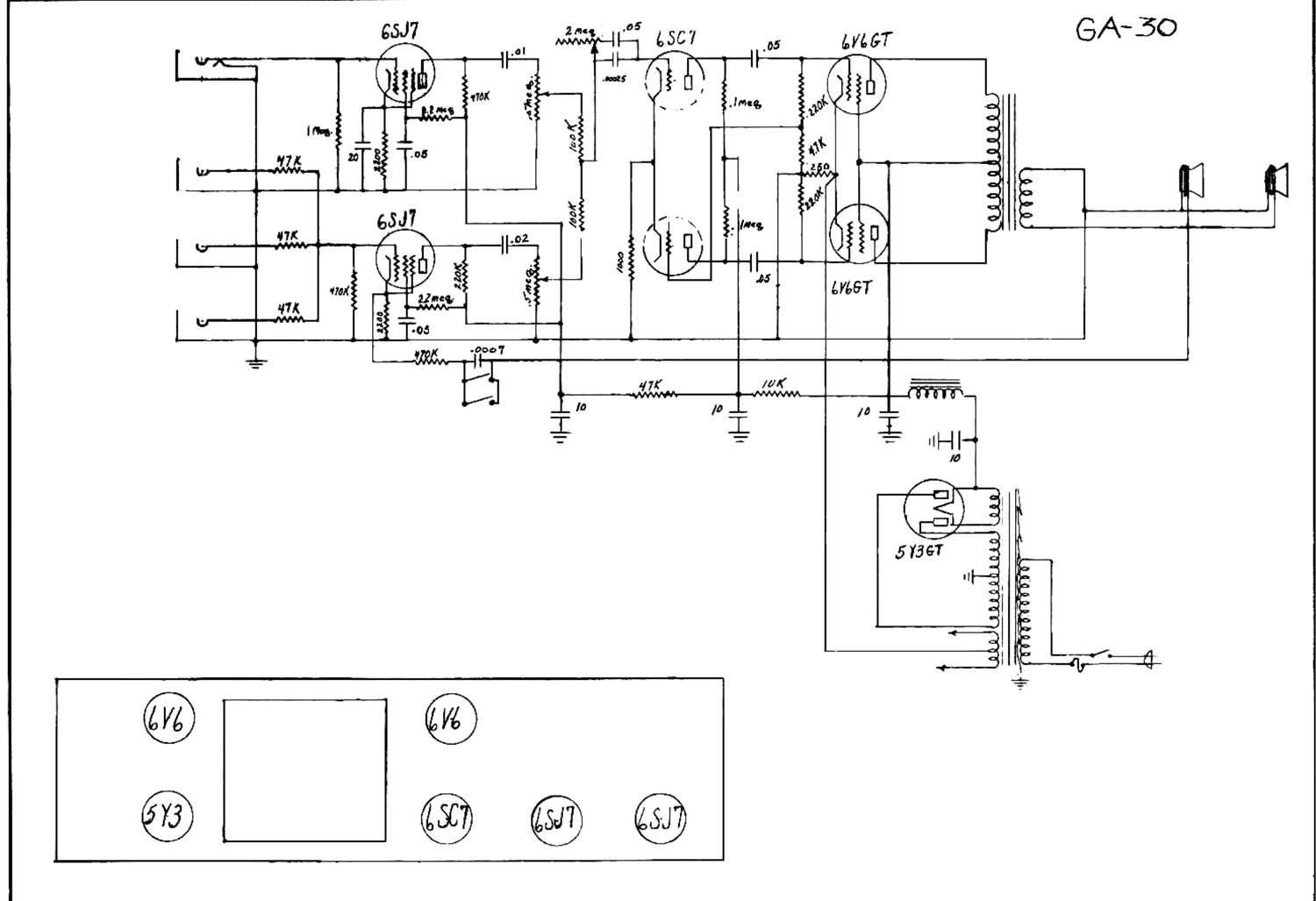 gibson ga 30 invader 6sj7 schematic