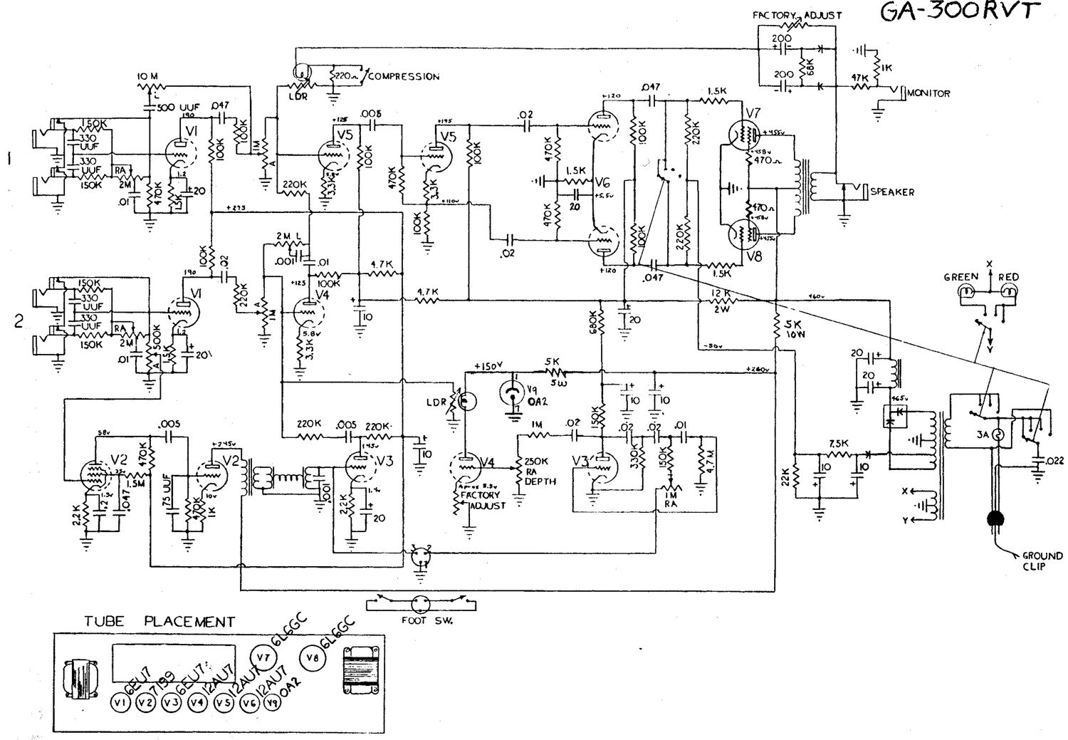 gibson ga 300rvt crestline schematic