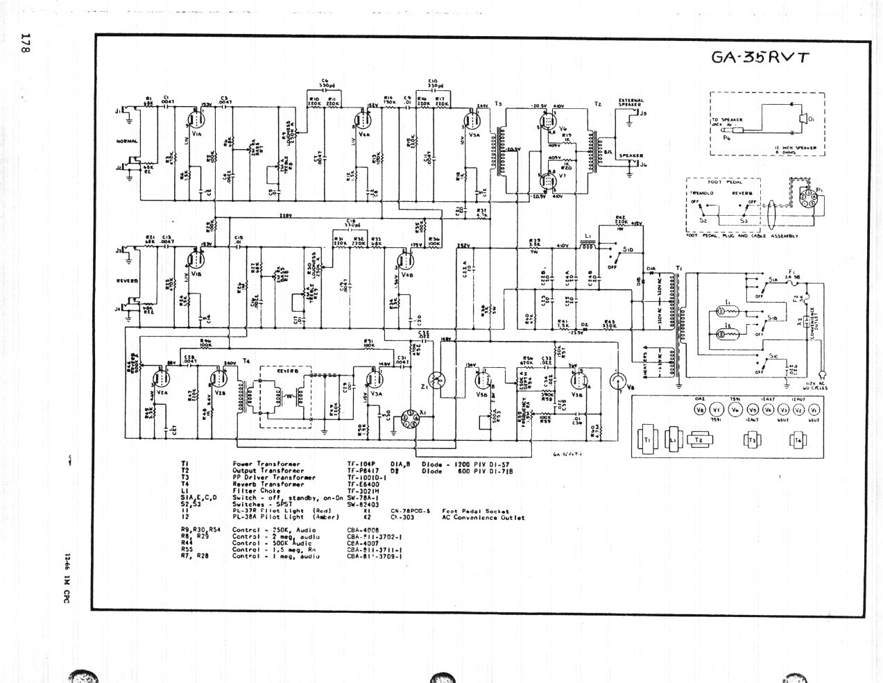 gibson ga 35rvt lancer schematic