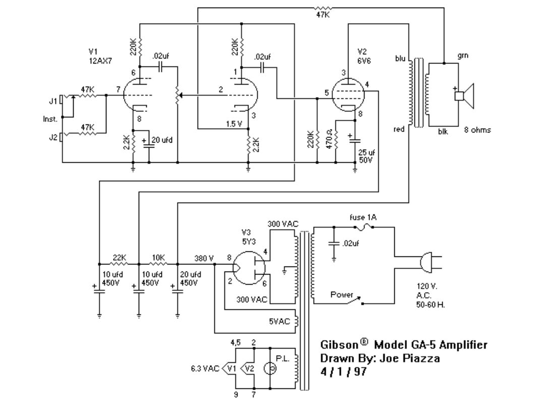 gibson ga 5 skylark schematic