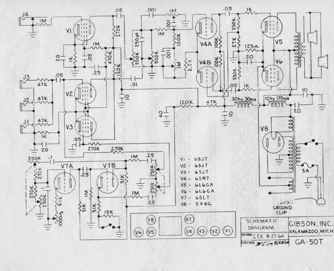 gibson ga 50t schematic