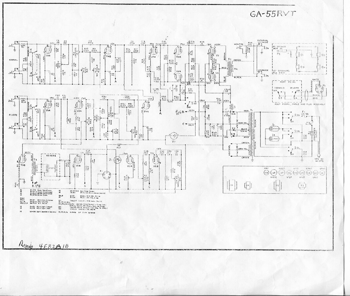 gibson ga 55rvt ranger schematic