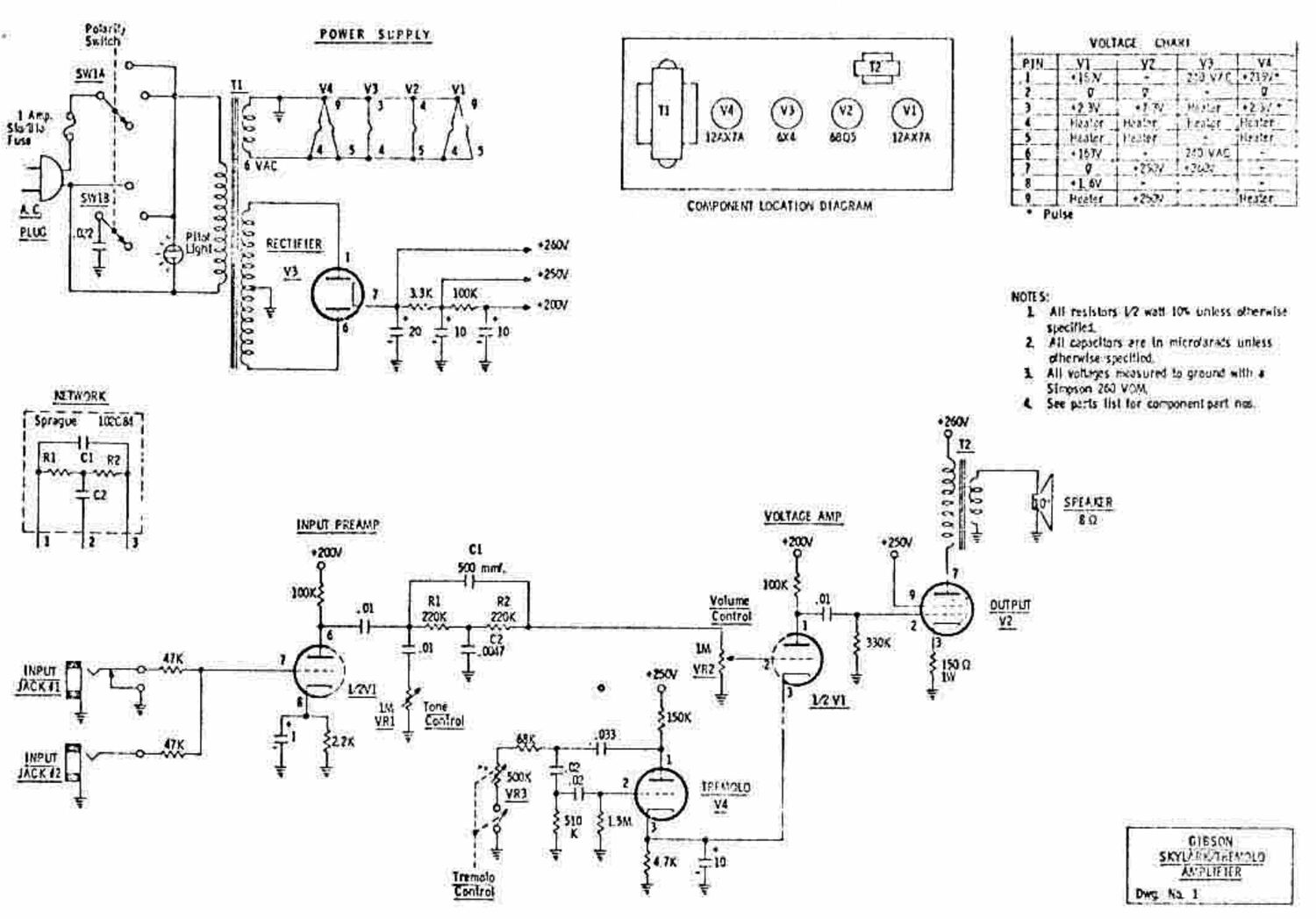 gibson ga 5t skylark schematic