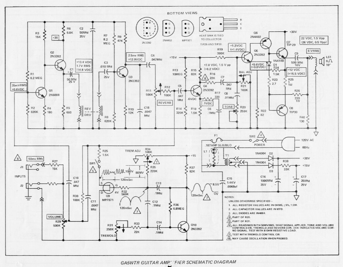 gibson ga 5wtr schematic