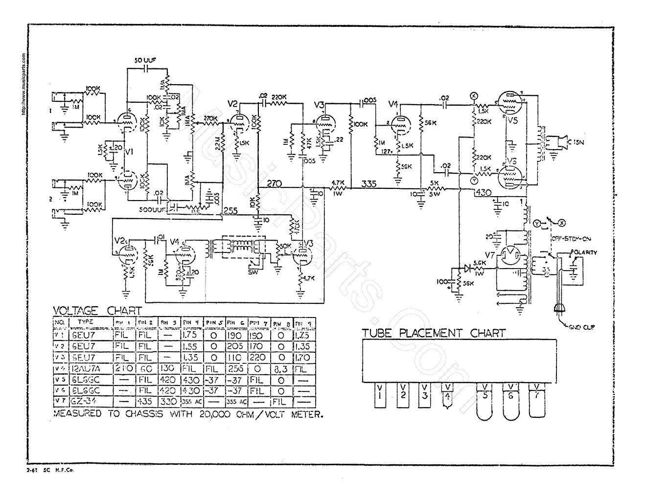 gibson ga 77rv vanguard schematic