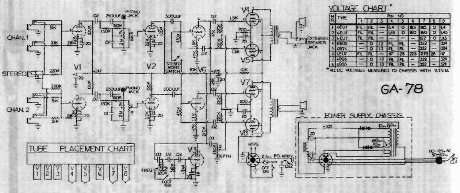 gibson ga 78 bell 30 stereo schematic