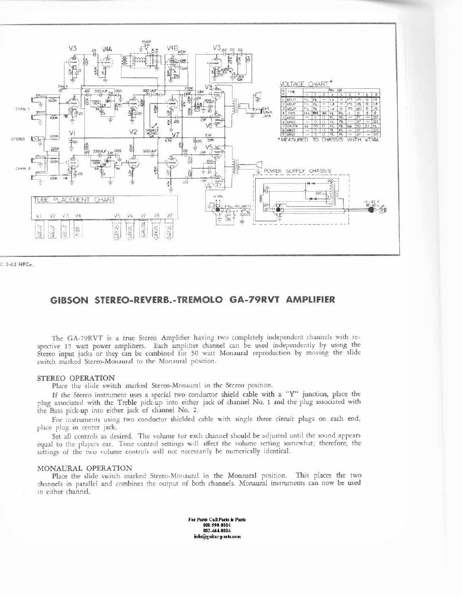 gibson ga 79rvt stereo reverb tremelo schematic