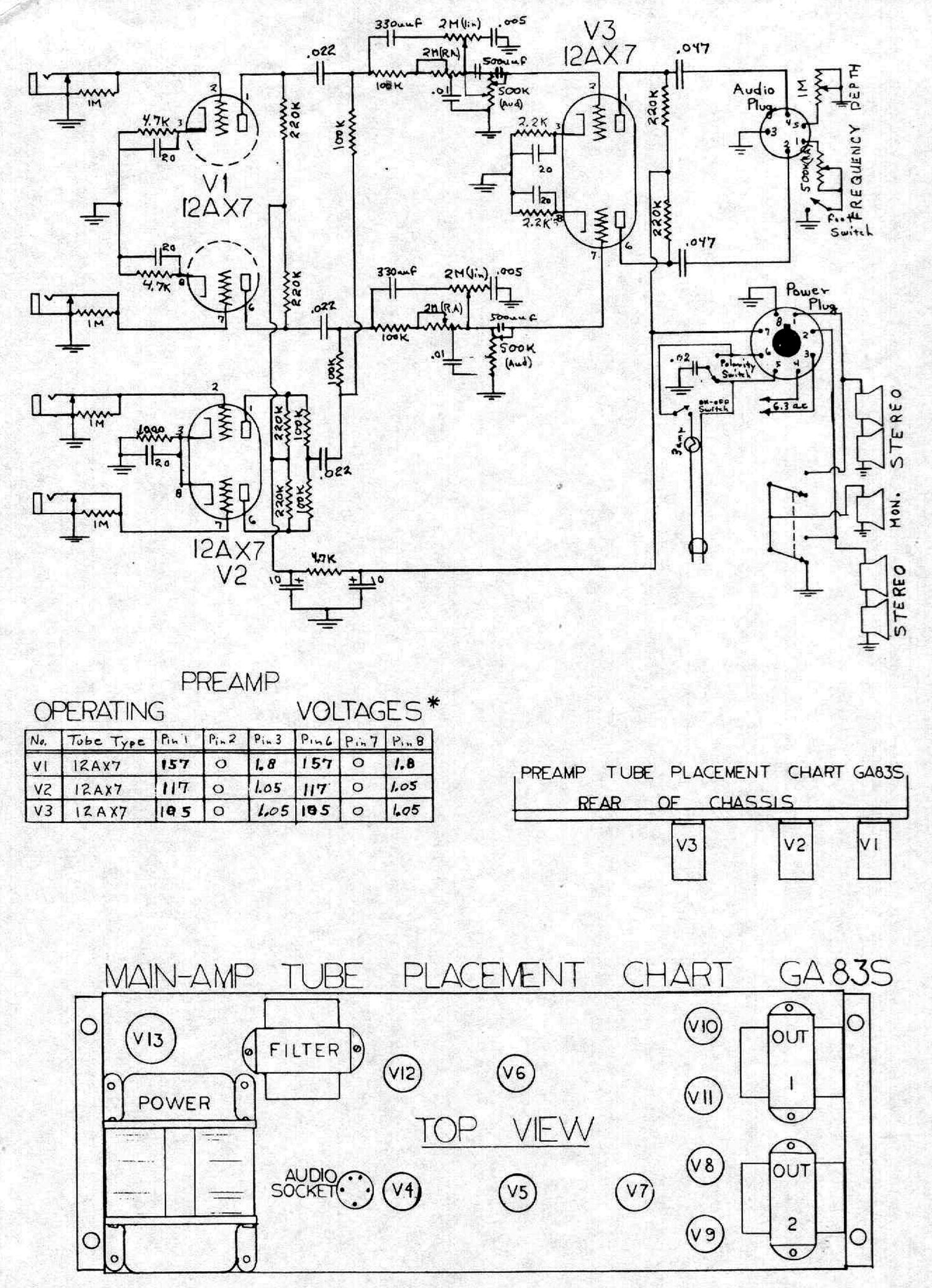 gibson ga 83s stereo vib preamp schematic