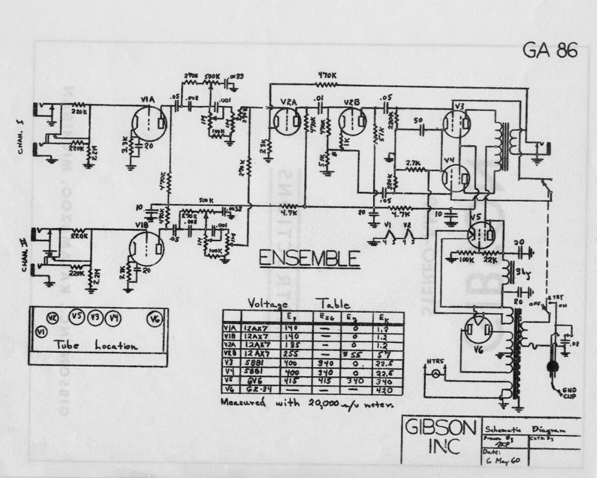 gibson ga 86 ensemble schematic