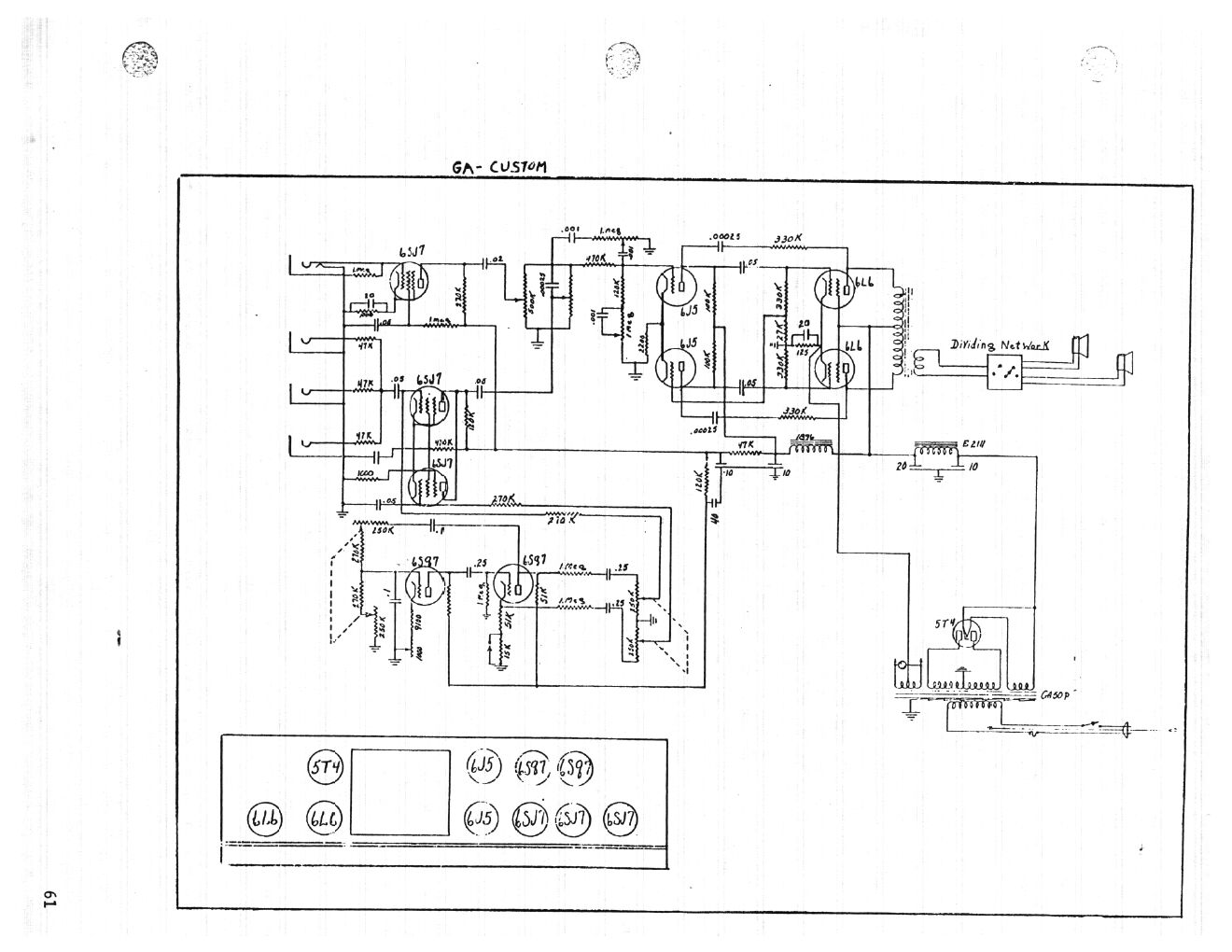 gibson ga custom schematic