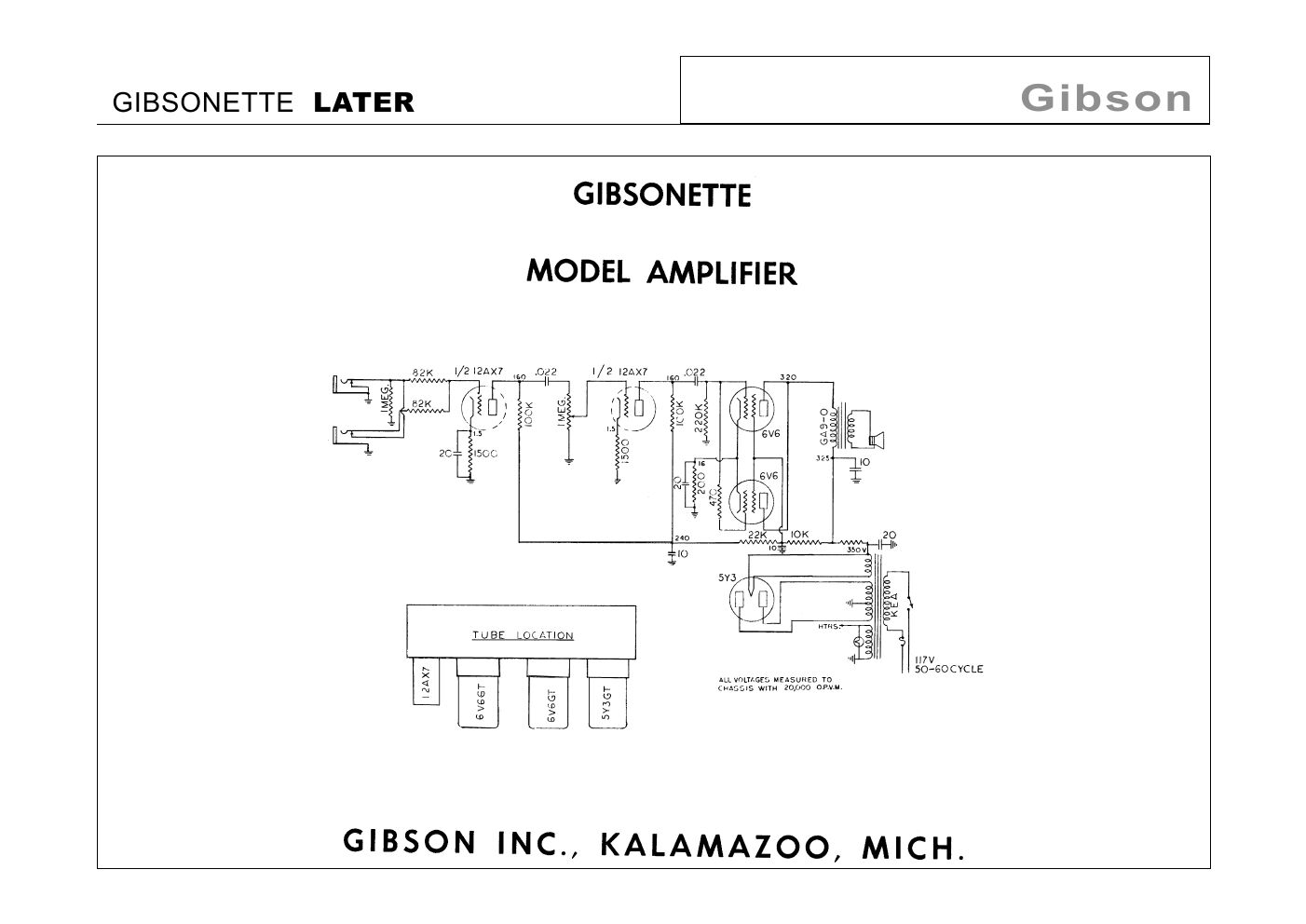 gibson gibsonette 12ax7 schematic