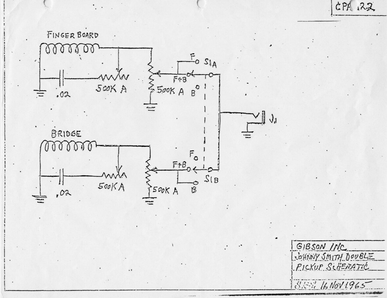 gibson johnny smith double wiring