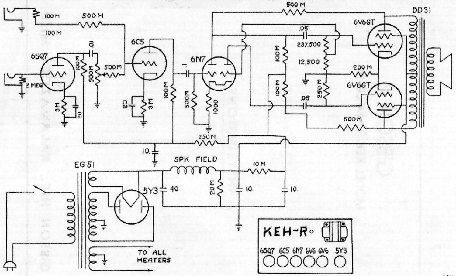 gibson keh r schematic