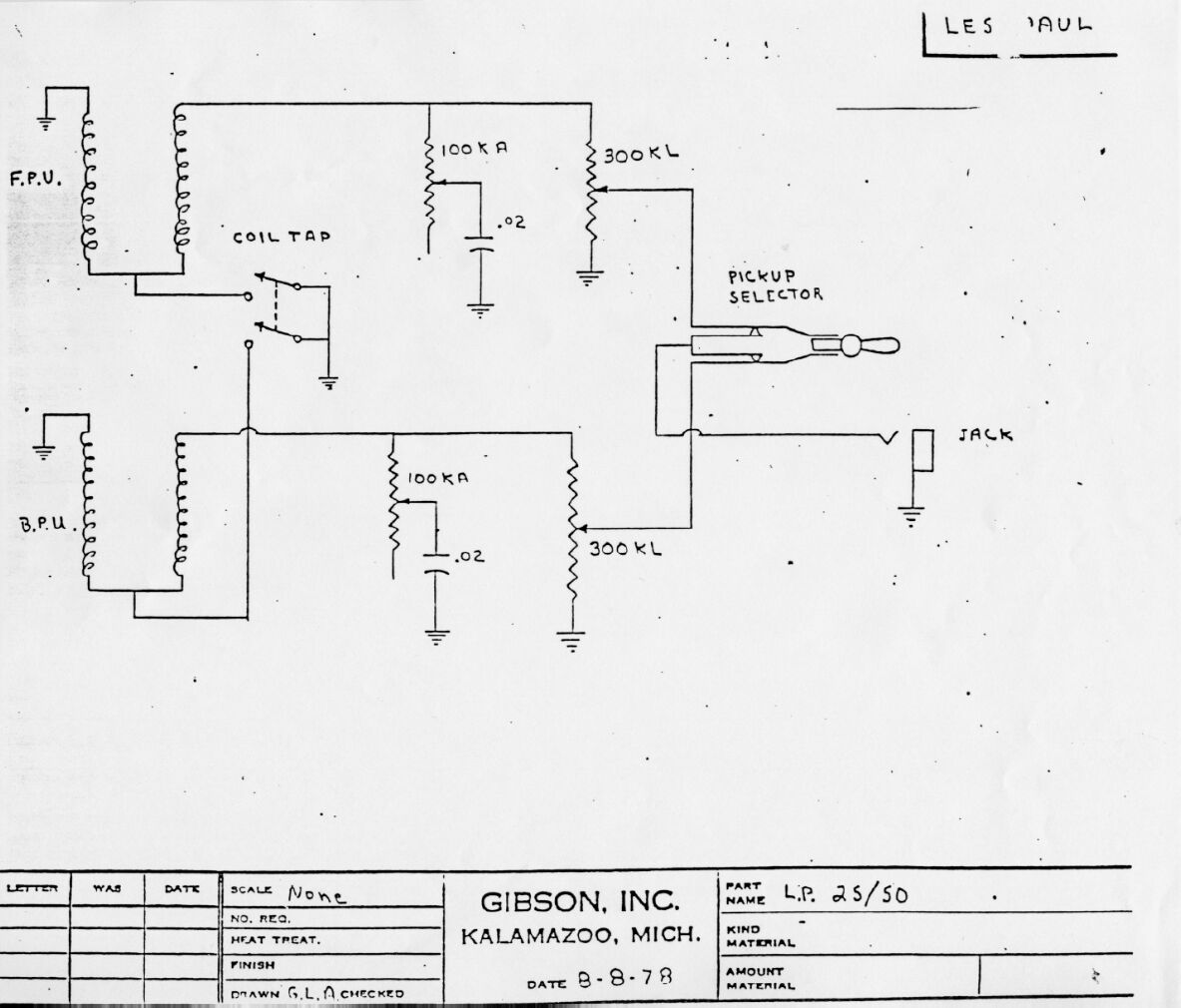 gibson lespaul 25 50 wiring diagram