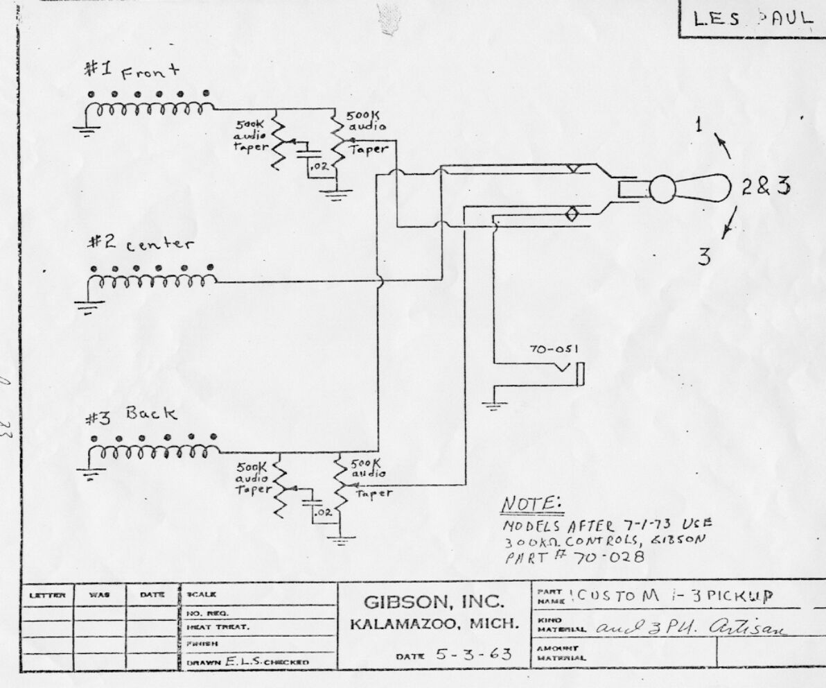 gibson lespaul custom 3pu wiring diagram