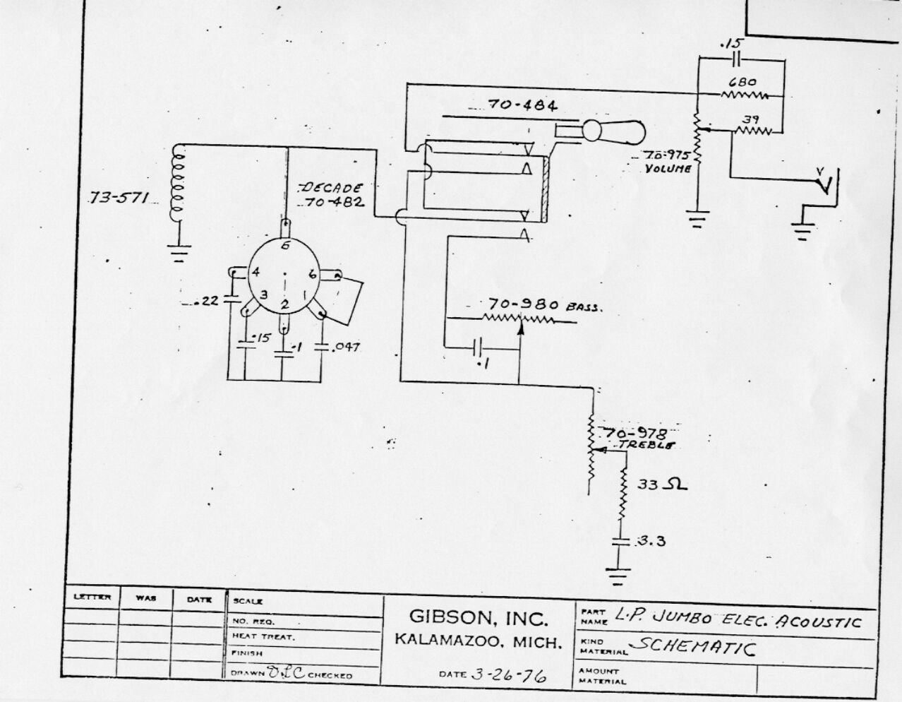 gibson lespaul jumbo acoustic wiring diagram