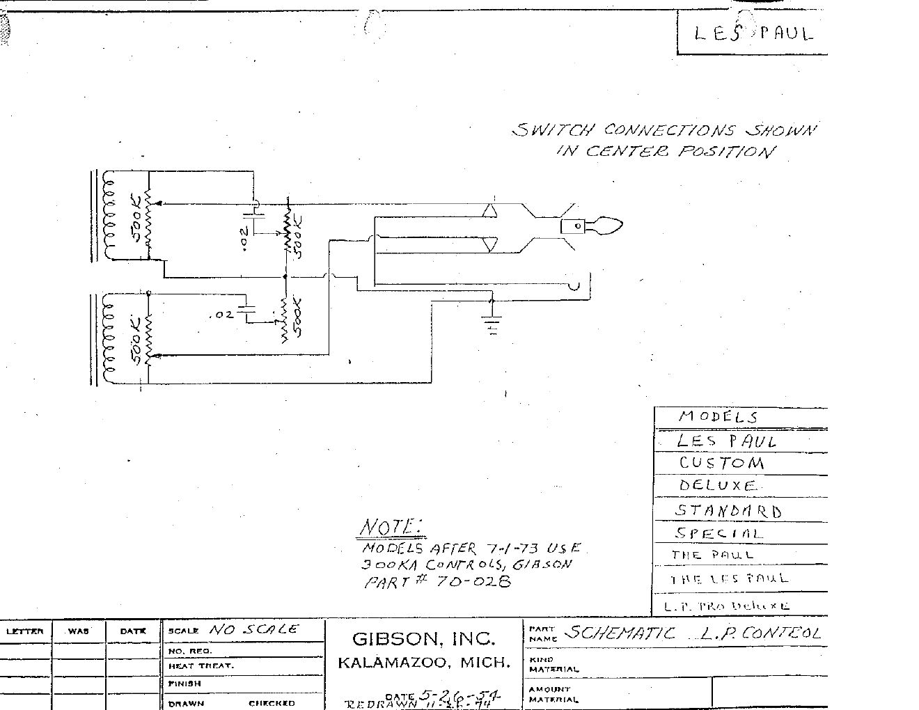 gibson lespaul wiring diagram