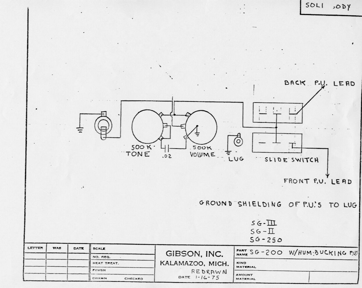 gibson sg 200 wiring diagram